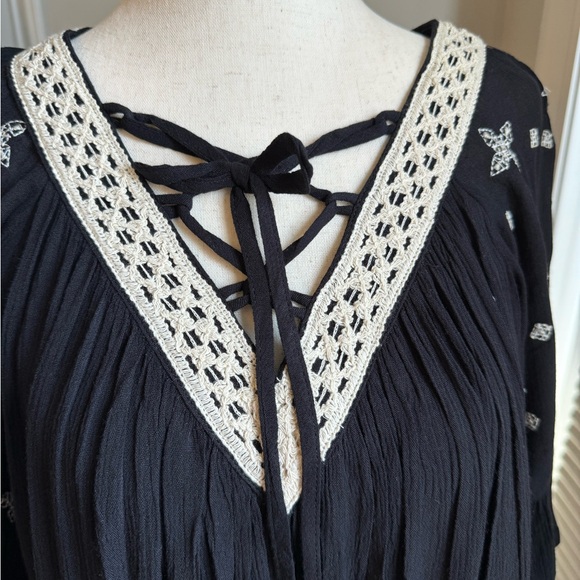 Love Riche | Taupe Boho Bell Sleeved Midi Dress | Small - Picture 6 of 9